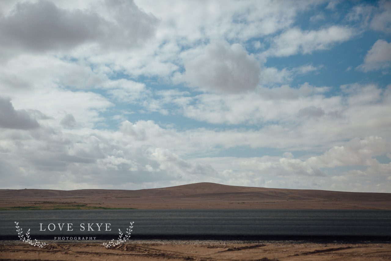 Desert Amman - Baghdad highway