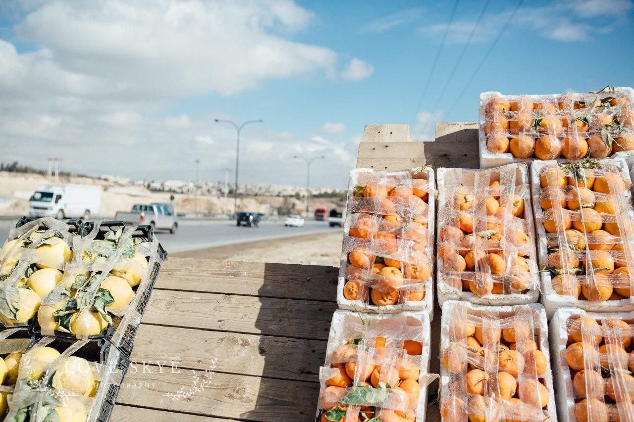 Roadside fruit stall Jordan