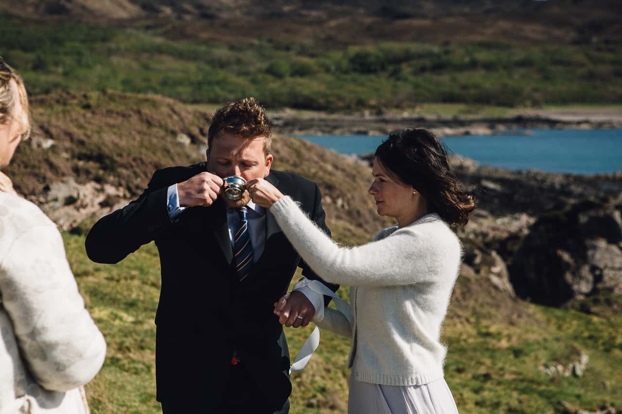 Quaich Wedding photography Cuillin ridge Dunscaith Isle of Skye