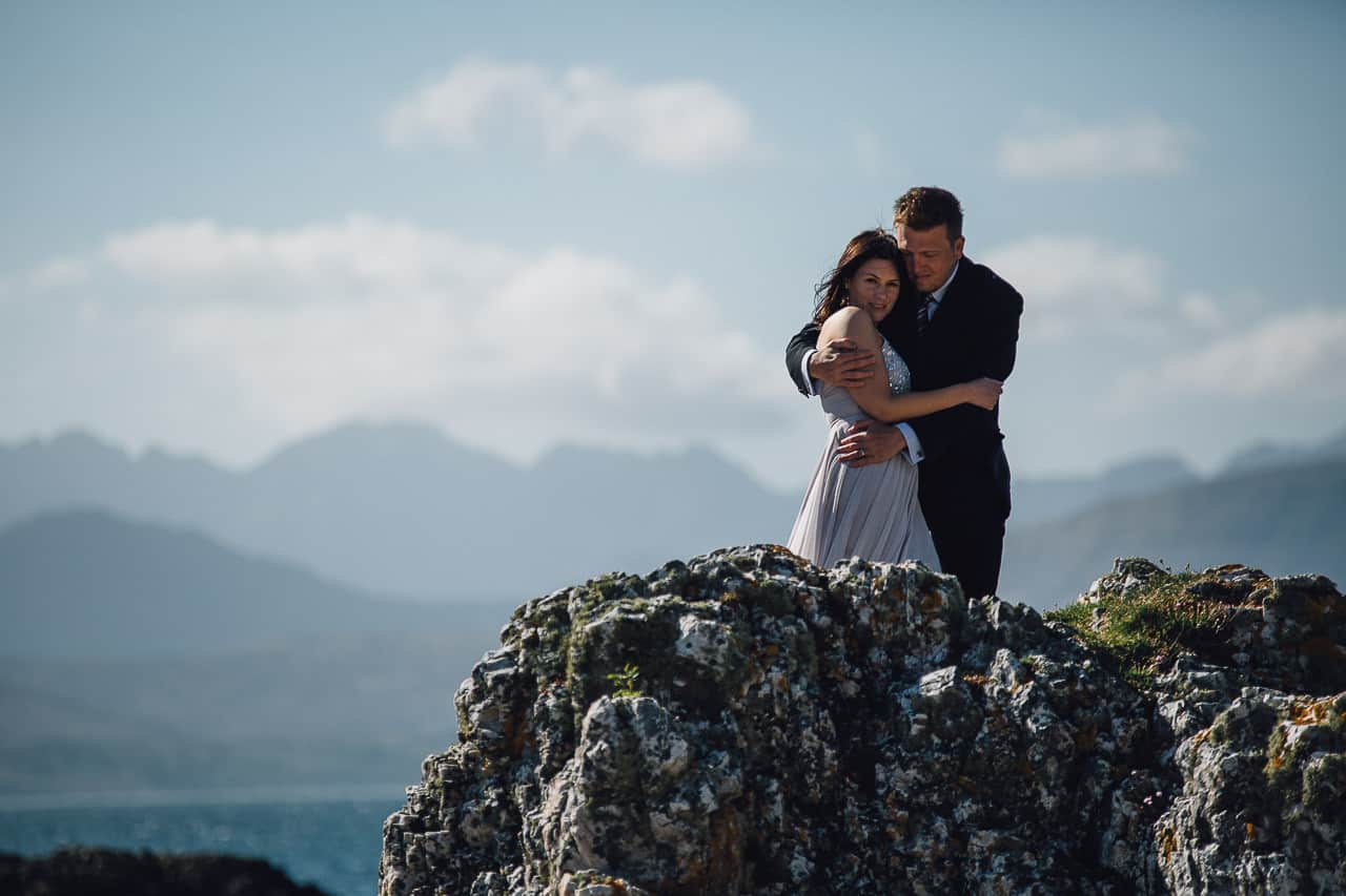 wedding elopement photography Ord beach Isle of skye