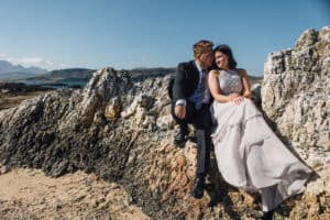 wedding elopement photography Ord beach Isle of skye
