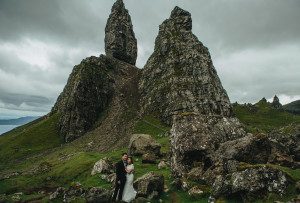 Asian Pre wedding photography, Isle of Skye, Scotland, Old Man of Storr ,Eilean Donan Castle
