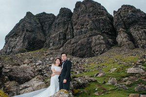 Asian Pre wedding photography, Isle of Skye, Scotland, Old Man of Storr ,Eilean Donan Castle