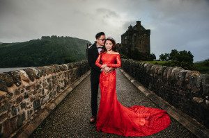 Asian Pre wedding photography, Isle of Skye, Scotland, Old Man of Storr ,Eilean Donan Castle