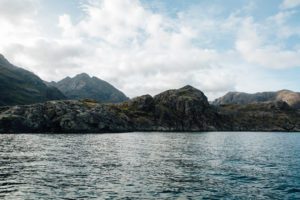 View from aboard Misty Isle boat , Sgurr na Stri behind