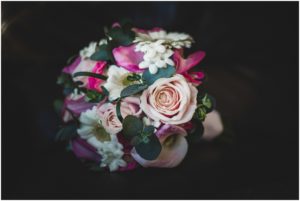 brides bouquet pink roses
