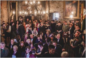 wedding guests eilean Donan Castle