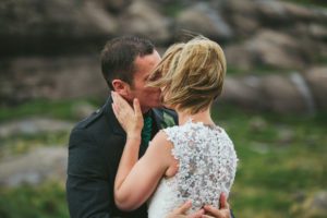 Isle of Skye elopement bride and groom