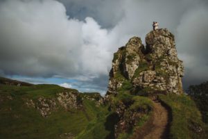 Isle of Skye elopement bride and groom