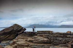 Isle of Skye elopement bride and groom