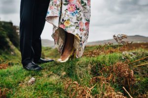 Isle of Skye elopement bride and groom