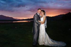 Isle of Skye wedding photography bride and groom landscape castle dancing