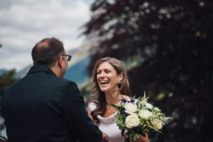 Isle of Skye wedding photography bride and groom landscape castle dancing