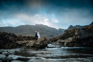 Fairy Pools and Slighachan elopement vow renewal Isle of Skye