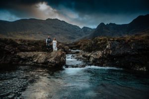 Fairy Pools and Slighachan elopement vow renewal Isle of Skye