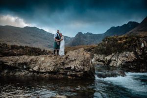 Fairy Pools and Slighachan elopement vow renewal Isle of Skye