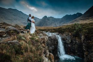 Fairy Pools and Slighachan elopement vow renewal Isle of Skye