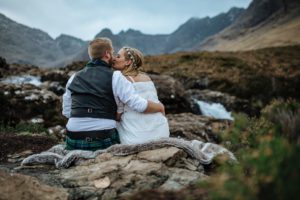 Fairy Pools and Slighachan elopement vow renewal Isle of Skye