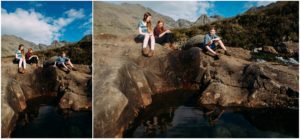 Family photography, vacation photography Fairy Pools Isle of Skye