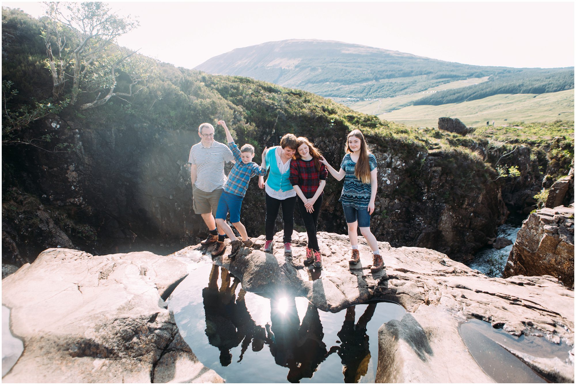 Family photography, vacation photography Fairy Pools Isle of Skye