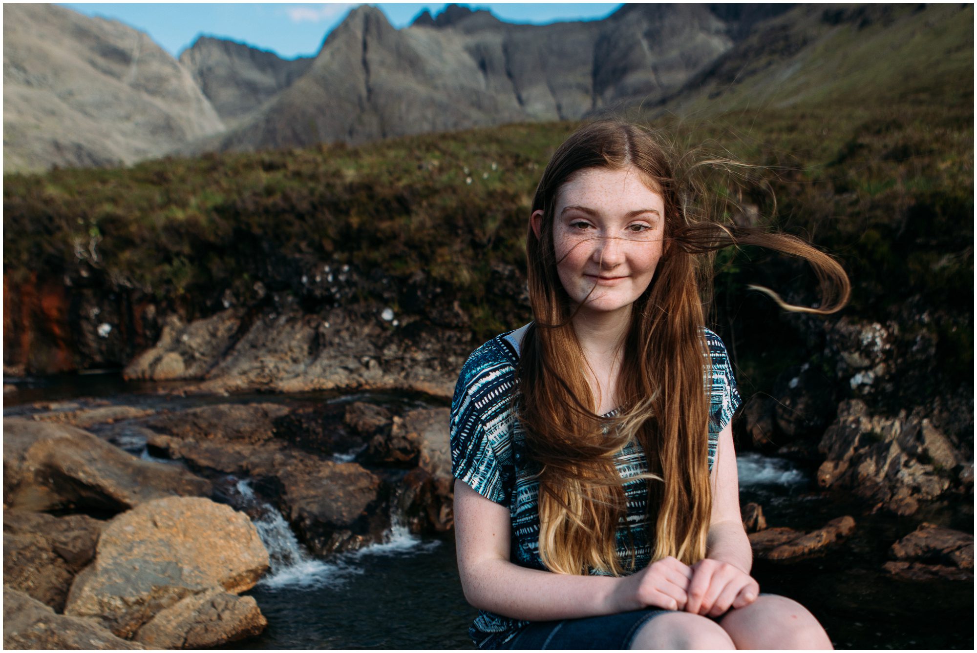 Family photography, vacation photography Fairy Pools Isle of Skye