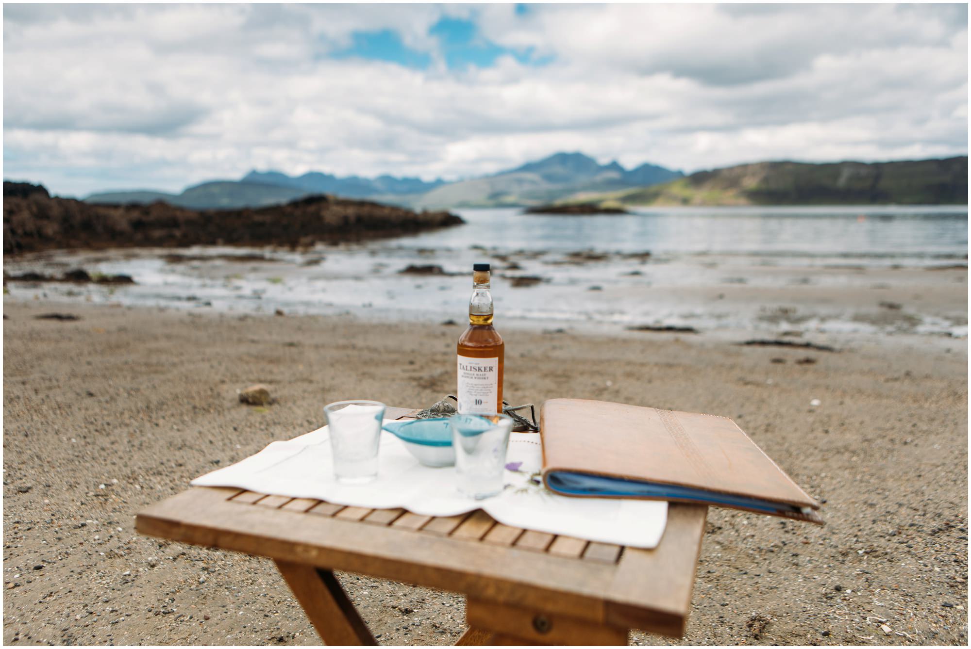 Isle of Skye Beach wedding photography, Morris dancer wedding, musicians wedding, elopement Isle of Skye