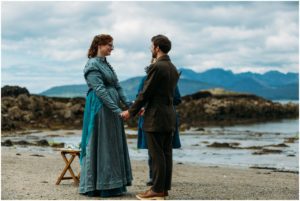 Isle of Skye Beach wedding photography, Morris dancer wedding, musicians wedding, elopement Isle of Skye