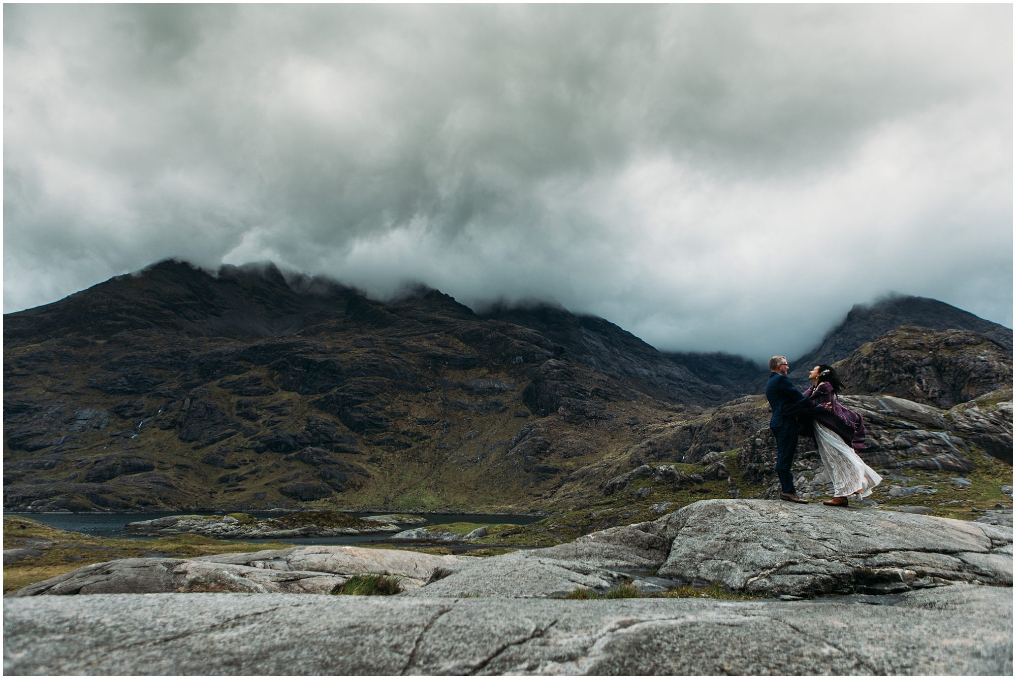 Vow renewal photography Loch Coruisk Isle of Skye