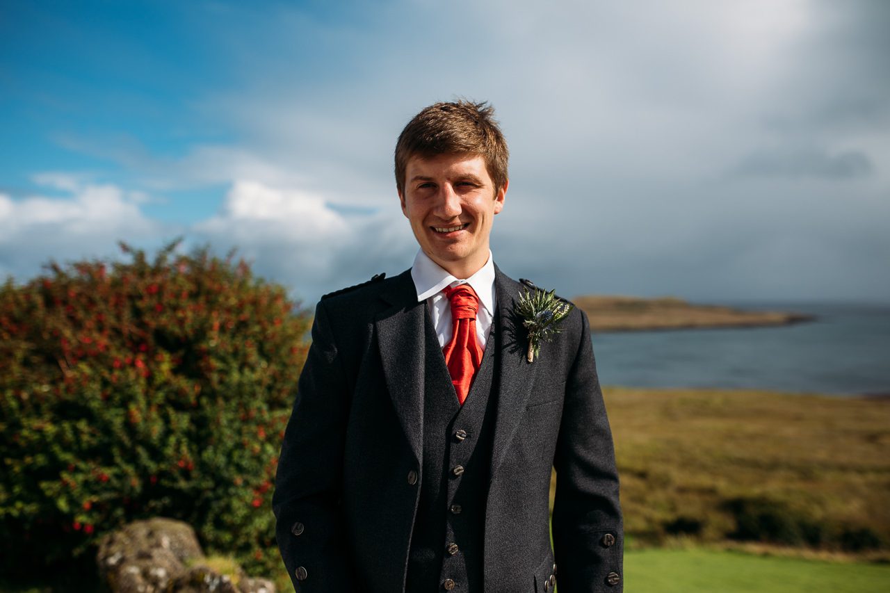 Groom at Flodigarry Hotel Isle of Skye