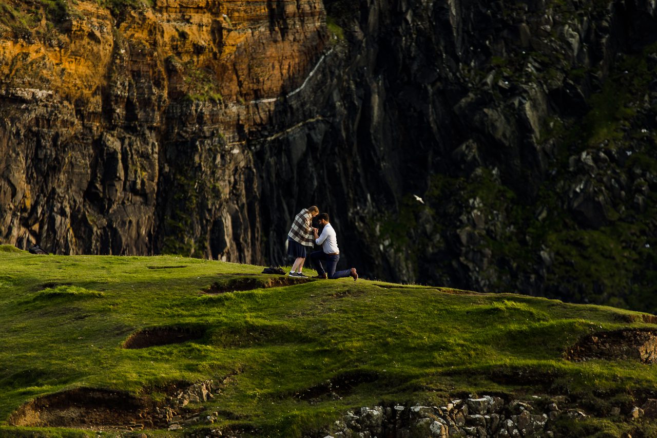 Proposal photography at Neist Point Isle of Skye