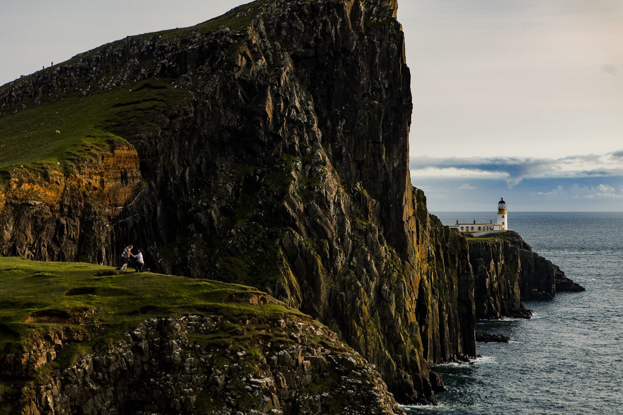 Proposal photography at Neist Point Isle of Skye