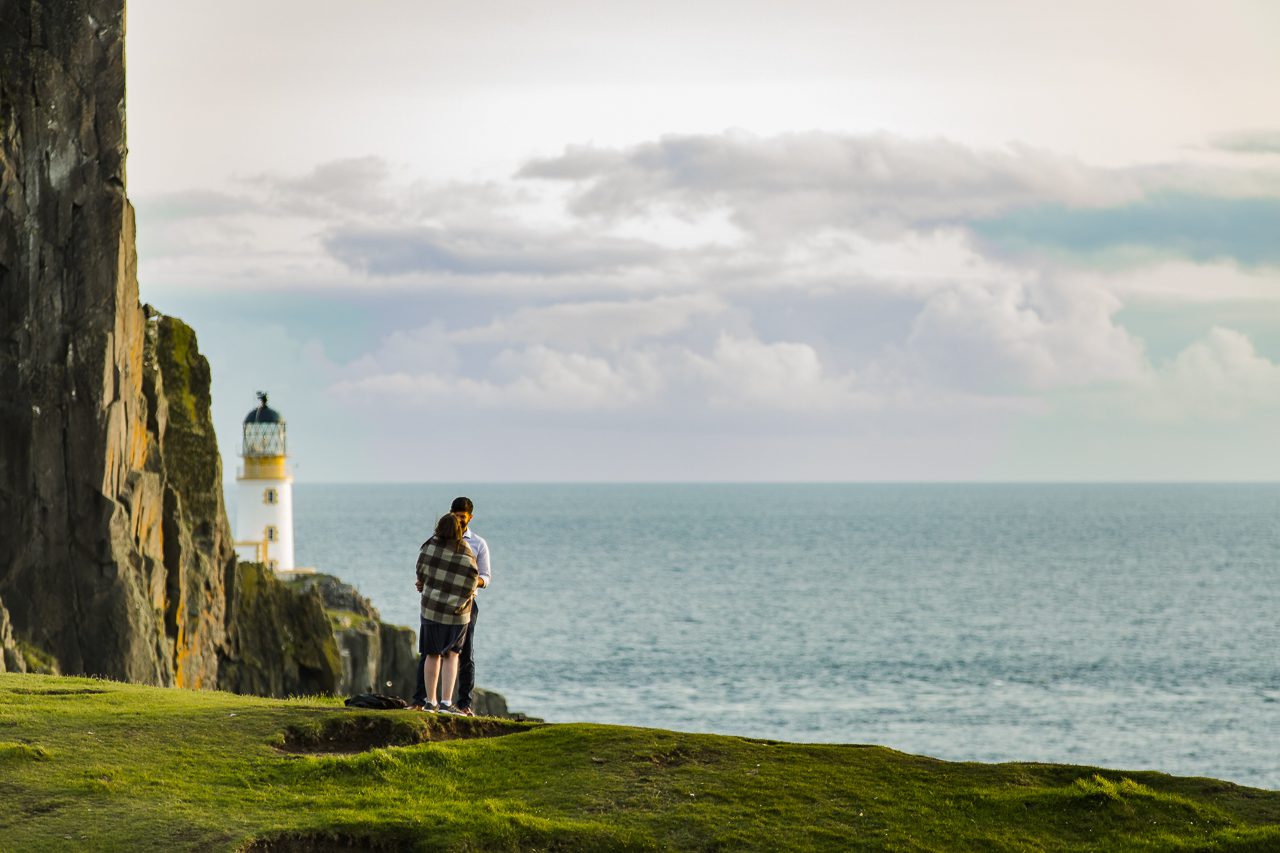 Proposal photography at Neist Point Isle of Skye