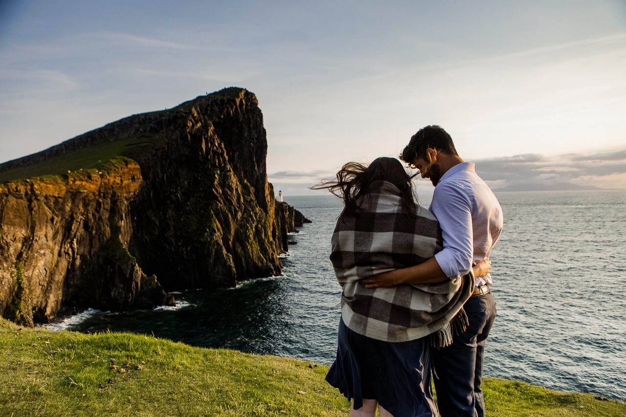 Proposal photography at Neist Point Isle of Skye