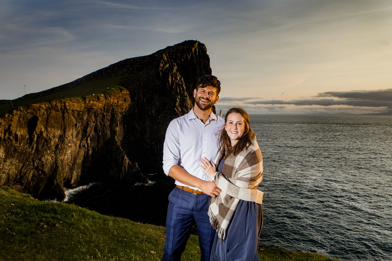 Proposal photography at Neist Point Isle of Skye