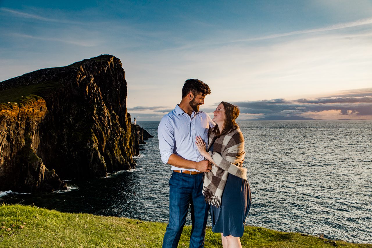 Proposal photography at Neist Point Isle of Skye