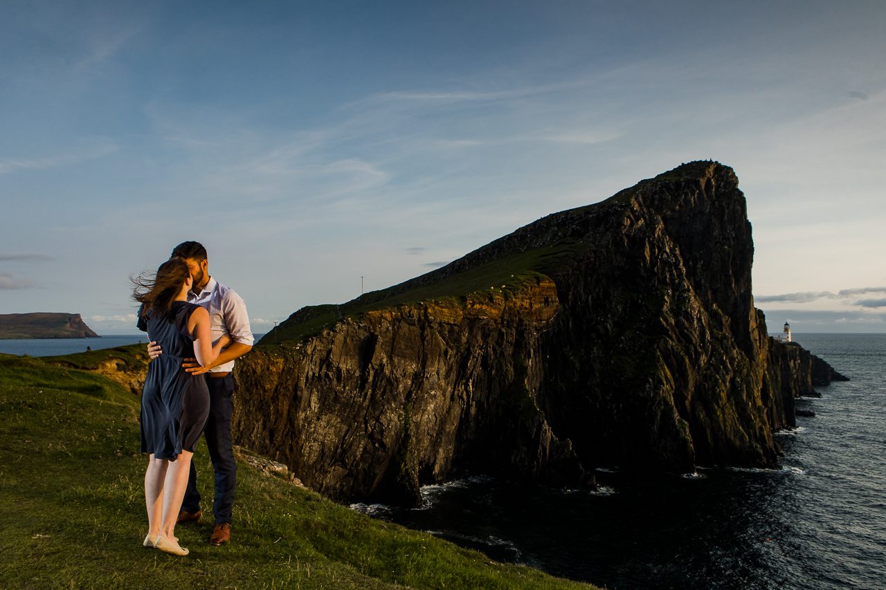 Proposal photography at Neist Point Isle of Skye