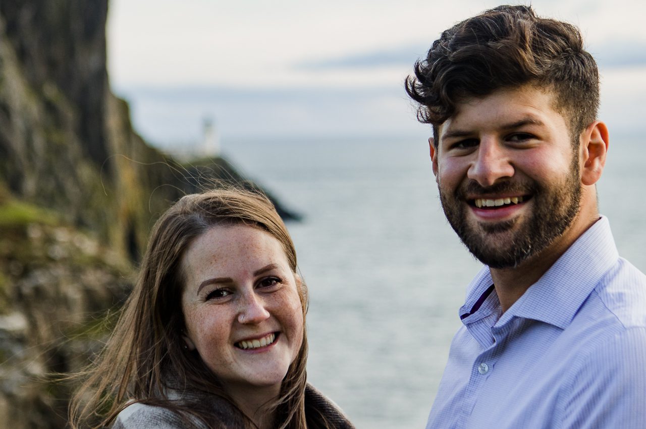 Proposal photography at Neist Point Isle of Skye