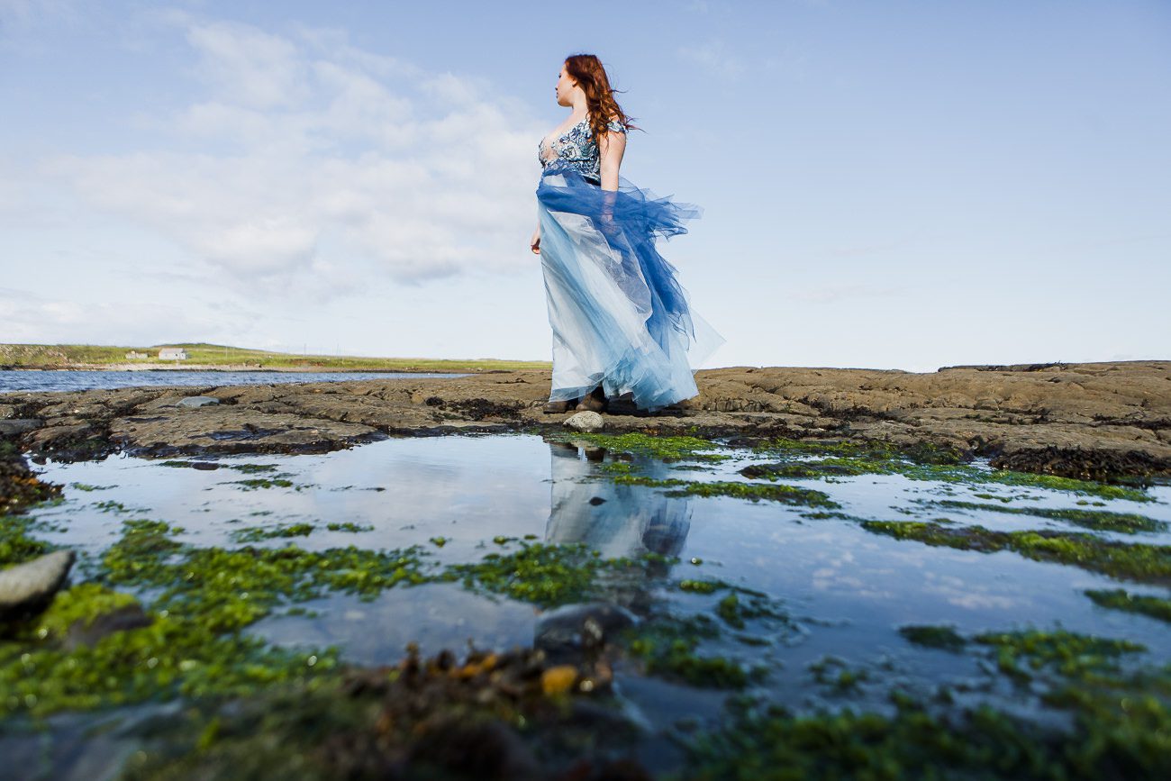 Vow renewal elopement Isle of Skye Staffin Beach
