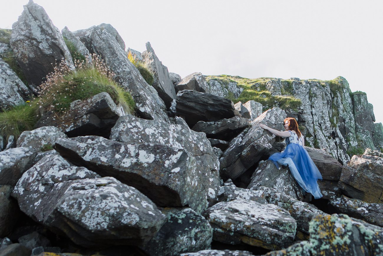 Vow renewal elopement Isle of Skye Staffin Beach