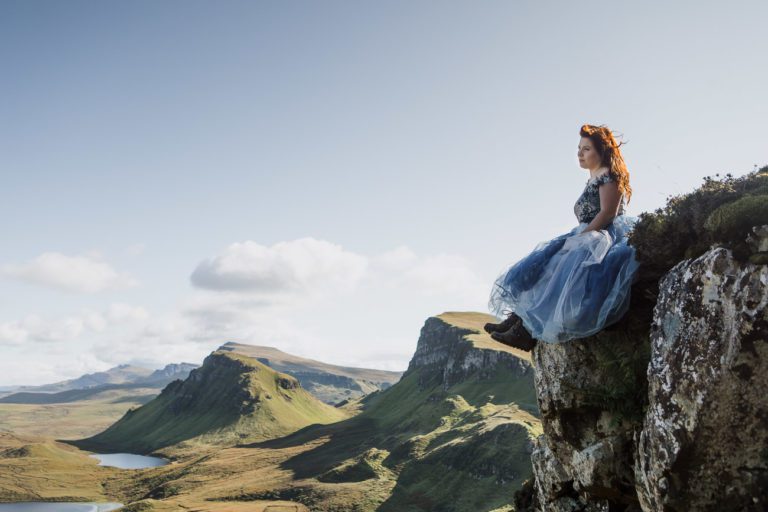 Isle of Skye Vow renewal Quiraing, waterfall, elopement sunset vow ...