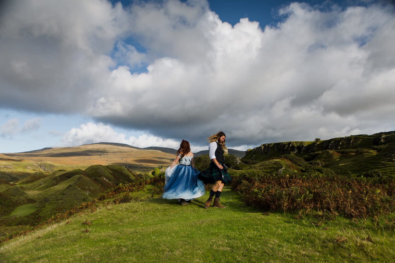 Vow renewal elopement Isle of Skye Fairy Glen