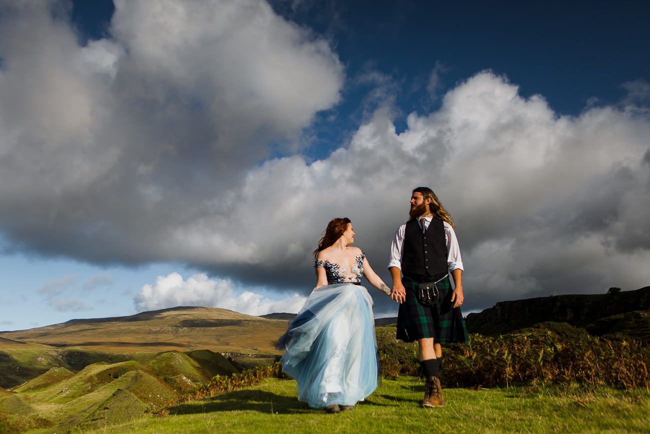 Vow renewal elopement Isle of Skye Fairy Glen