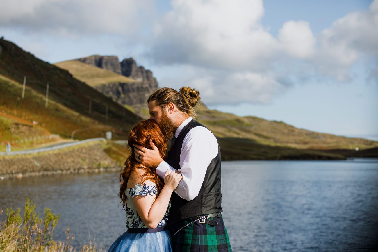 Vow renewal elopement Isle of Skye Old man of Storr