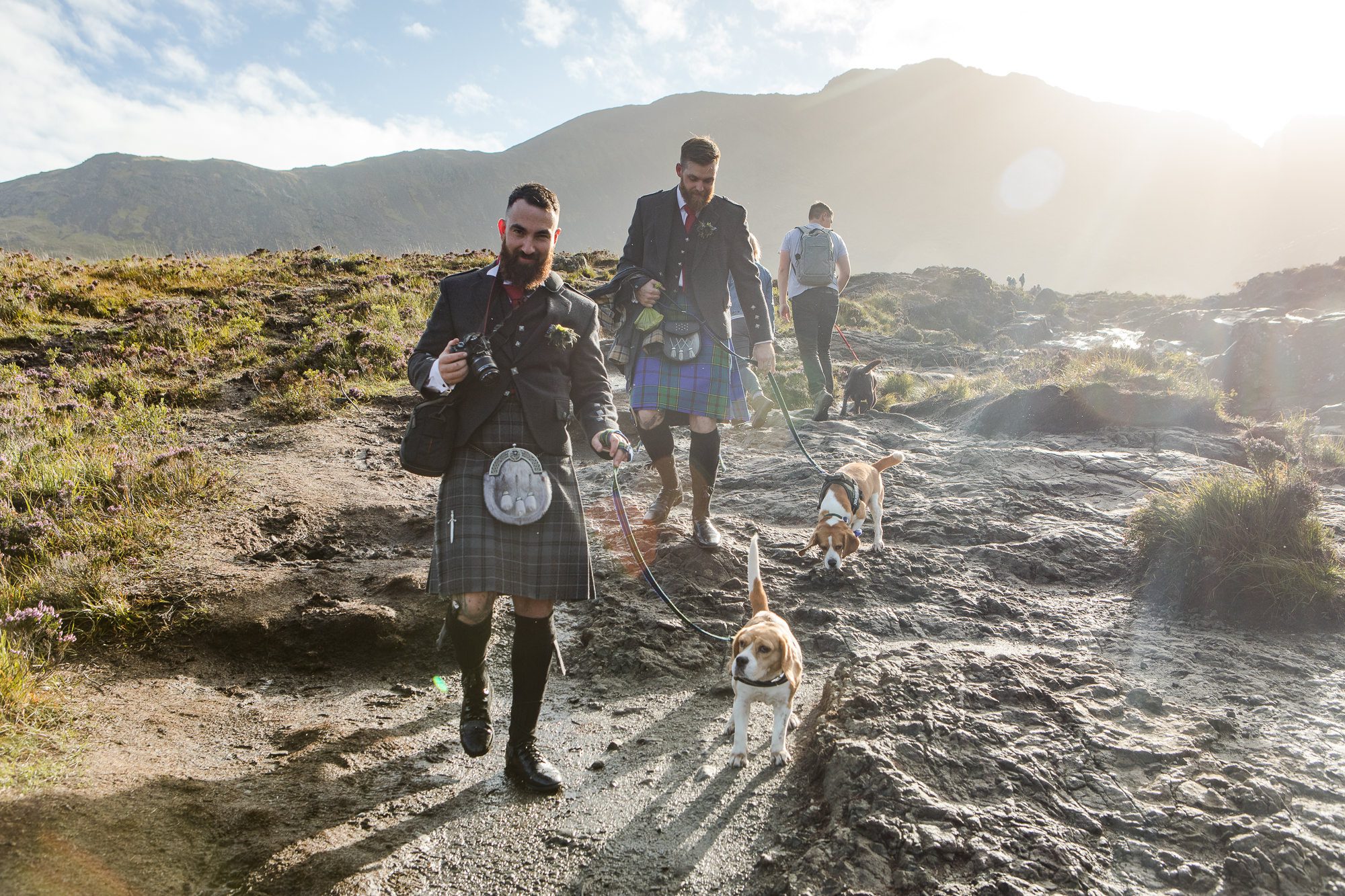 Elopement wedding ceremony Fairy Pools Isle of Skye