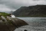 Loch Coruisk couple sitting on rocks