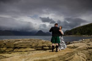 Wedding anniversary dance at Elgol Isle of Skye
