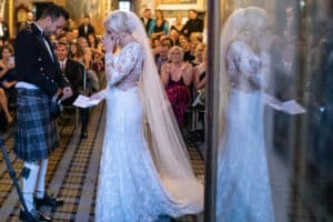 Eilean Donan castle wedding ceremony humanist