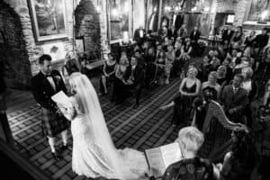 Eilean Donan castle wedding ceremony humanist