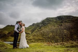 Elopement wedding photography Fairy Glen Isle of Skye