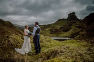 Elopement wedding photography Fairy Glen Isle of Skye